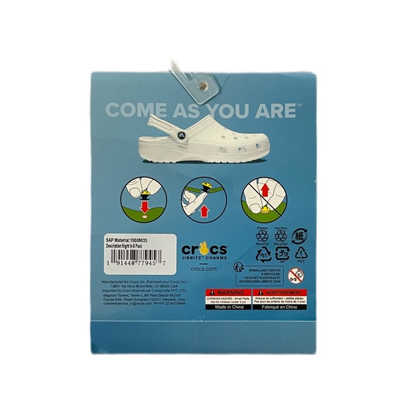 ✨🆕🐊CROCS COME AS YOU ARE, NIGHT IN JIBBITZ CHARMS🐊 - Picture 4 of 4